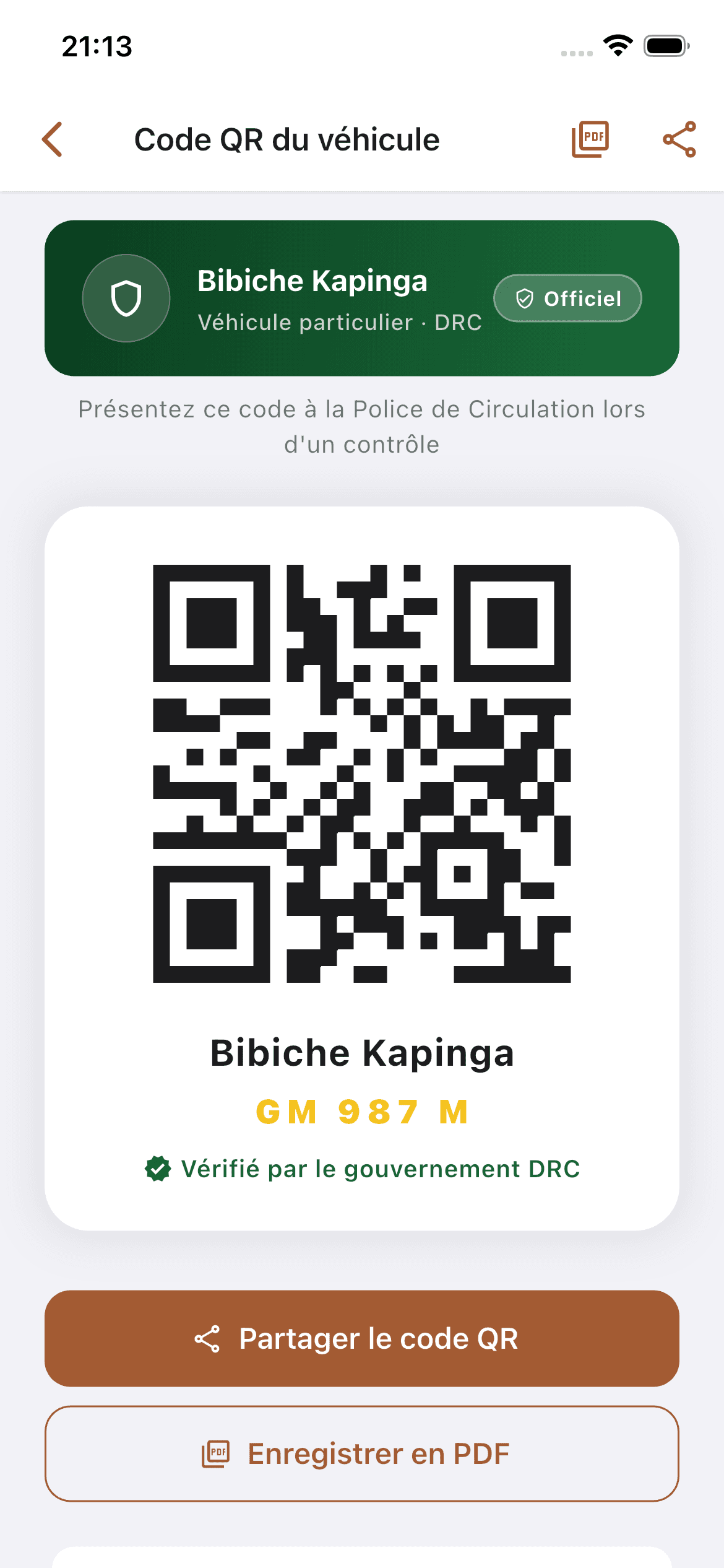 Profil QR de Bibiche