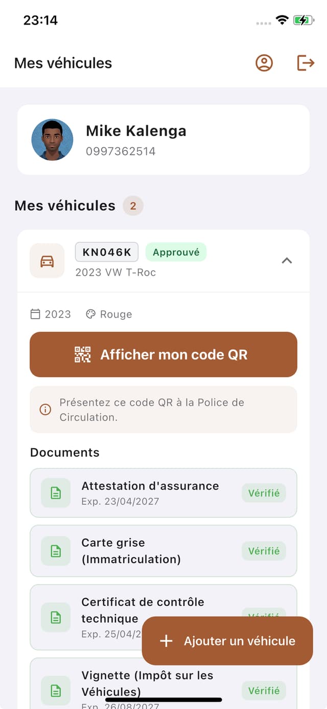 Vehicle owner profile